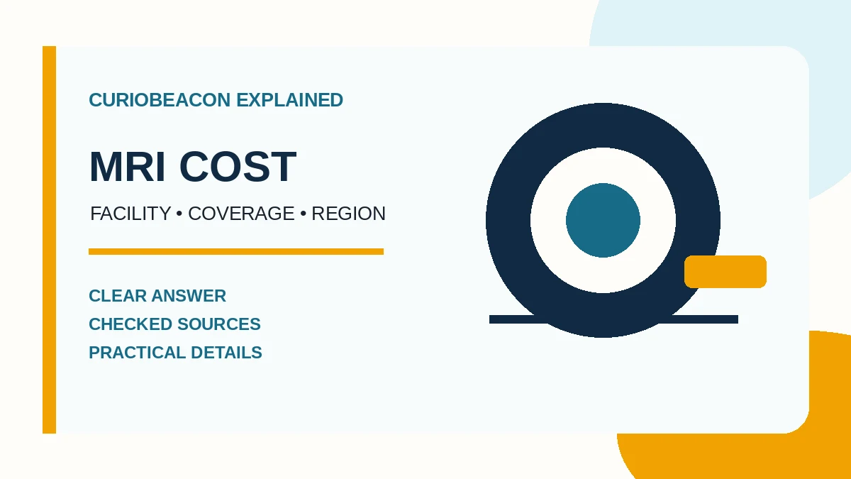 CurioBeacon illustration of an MRI scanner and cost factors.