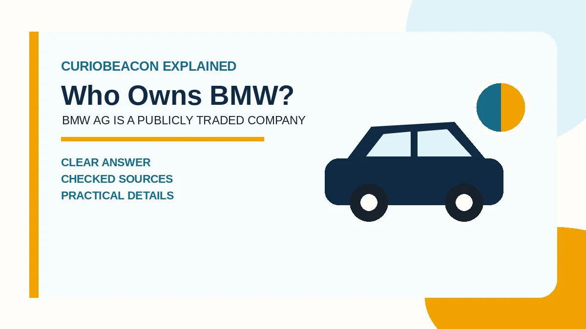 Editorial illustration of a car beside a divided ownership chart.