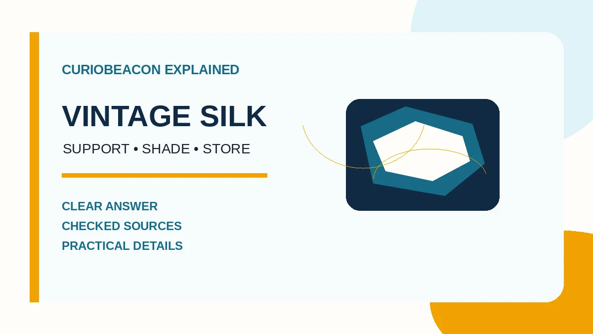 CurioBeacon illustration about caring for vintage silk and delicate fabric.